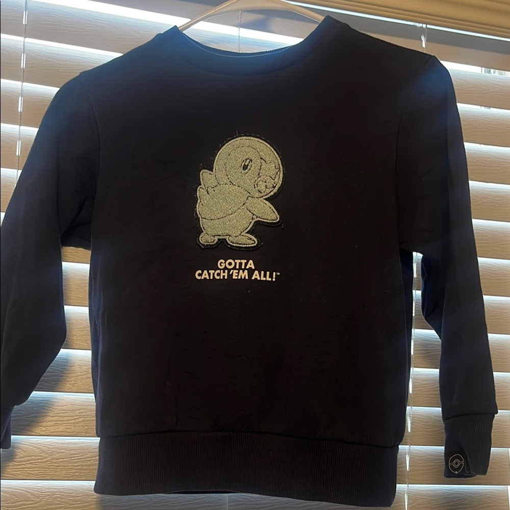 Pokemon Black Sweater with Ghost Graphic